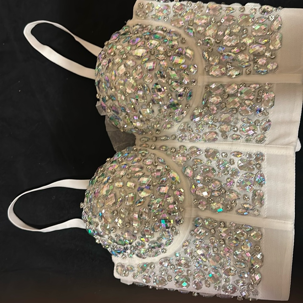 White bralette top